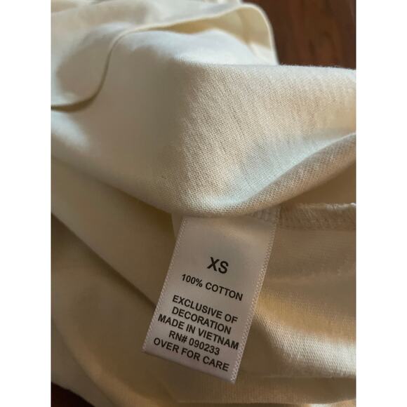 Essentials FEAR of GOD Oversize T-Shirt Buttercream Color w Black Size XS Tee - Picture 6 of 6